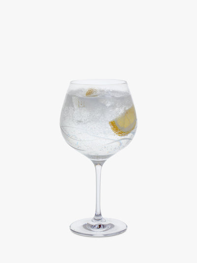 Stilket Gin Cocktailglass Sett med 2 med Virvle-kutt Design, 610ml, Blyfri Krystall