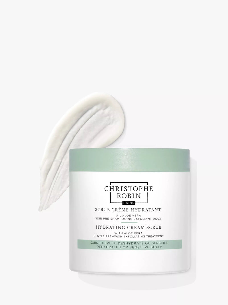 Christophe Robin hydrating cream scrub with aloe vera 250ml - British product