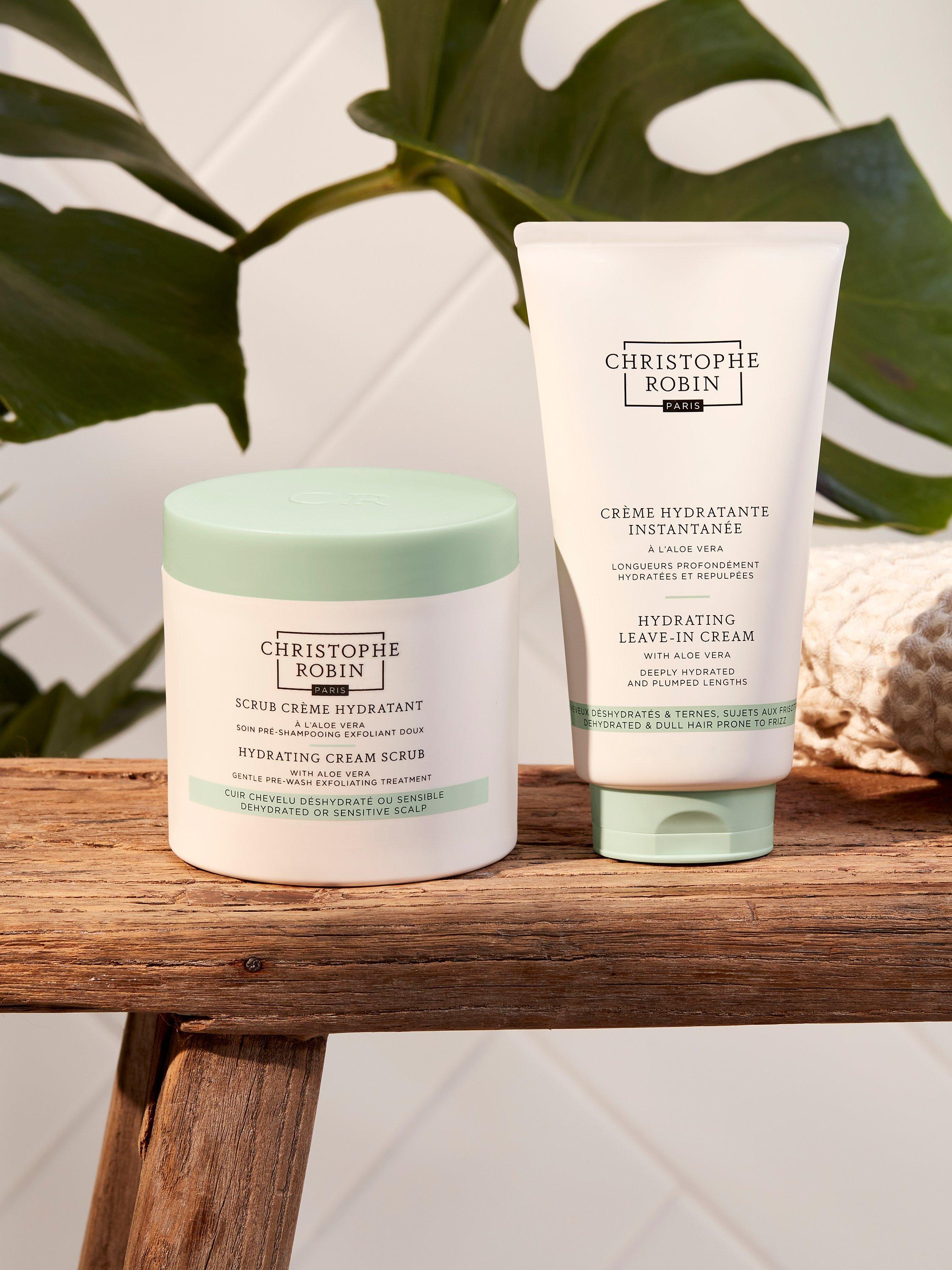 Christophe Robin Hydraring Leave-In Cream with Aloe Vera 150ml - British product