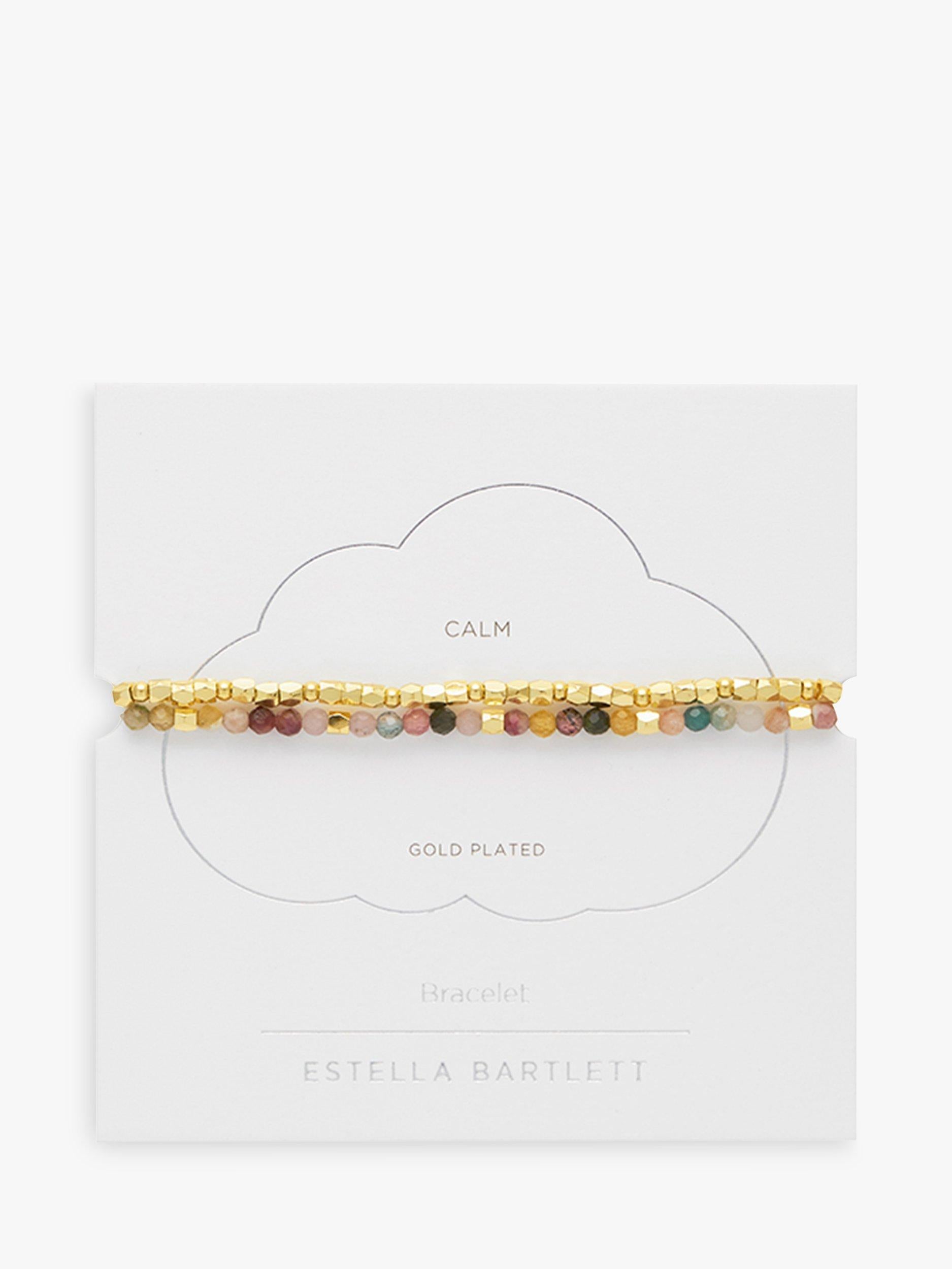Estella Bartlett Coco Tourmaline beaded bracelets pack of 2 gold/multi - British product