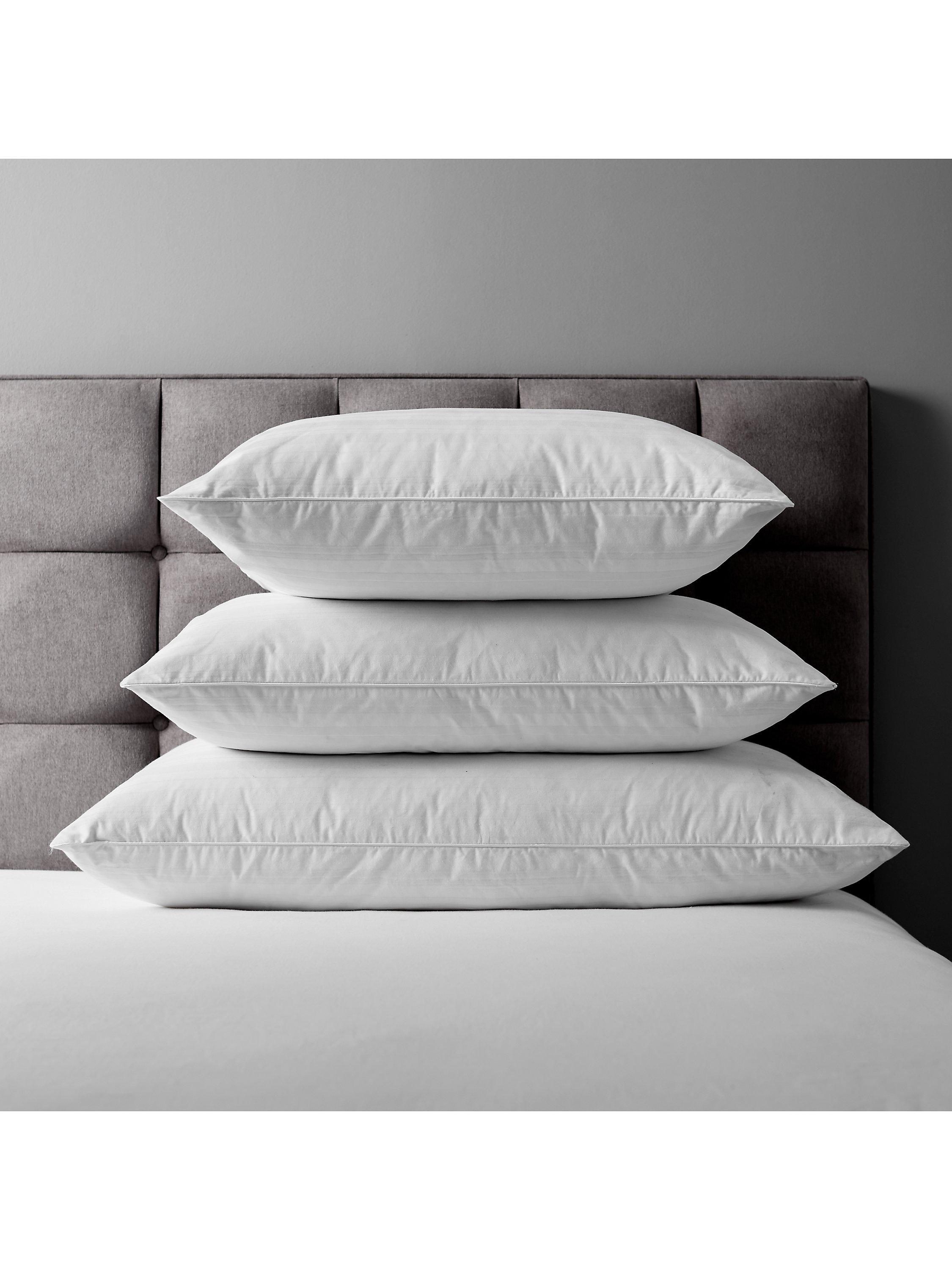 John Lewis goose feather and down square pillow, medium, UK version