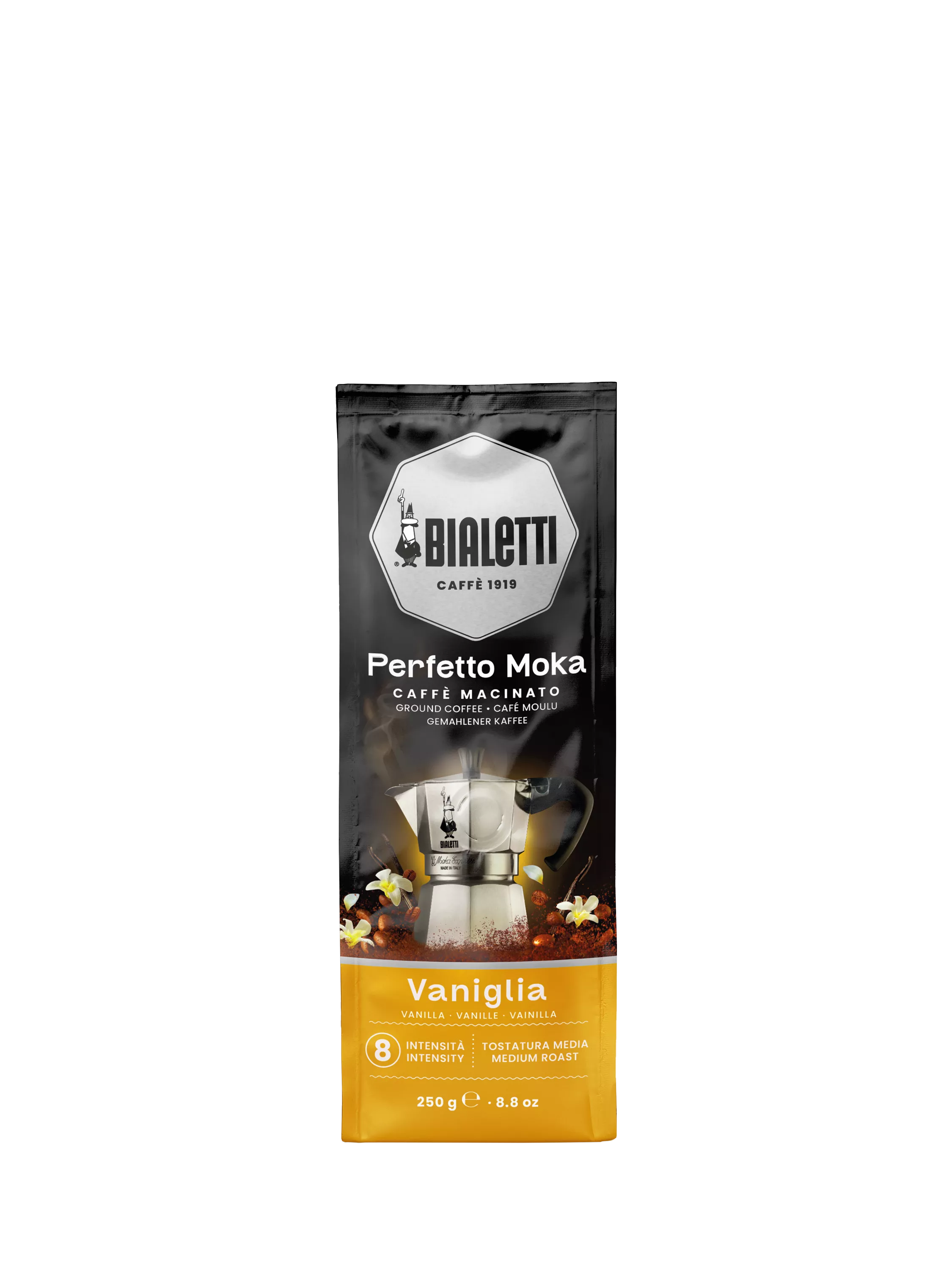 Bialetti vanilla ground coffee 250g - British product
