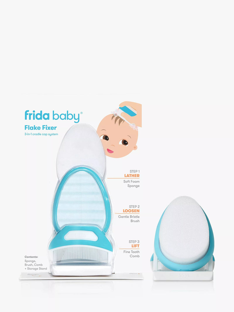 Fridababy cradle cap brush set with sponge and comb - British product
