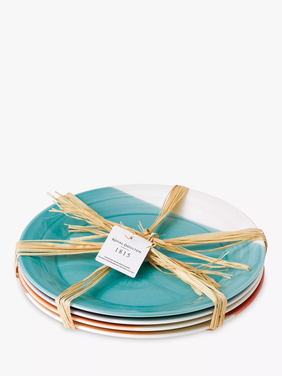 Royal Doulton 1815 Bright Colours Assorted dinner plates set of 4 28cm, imported from the UK