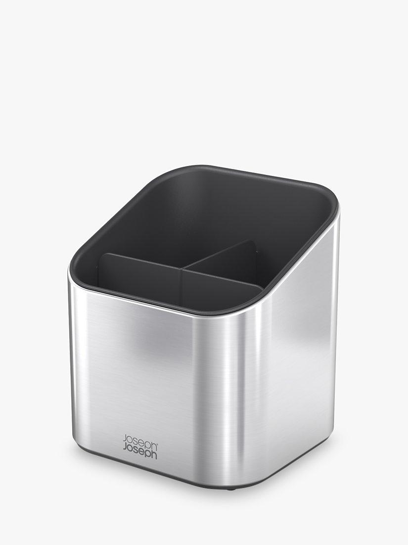 Joseph Joseph stainless steel surface utensil pot with dividers, UK version