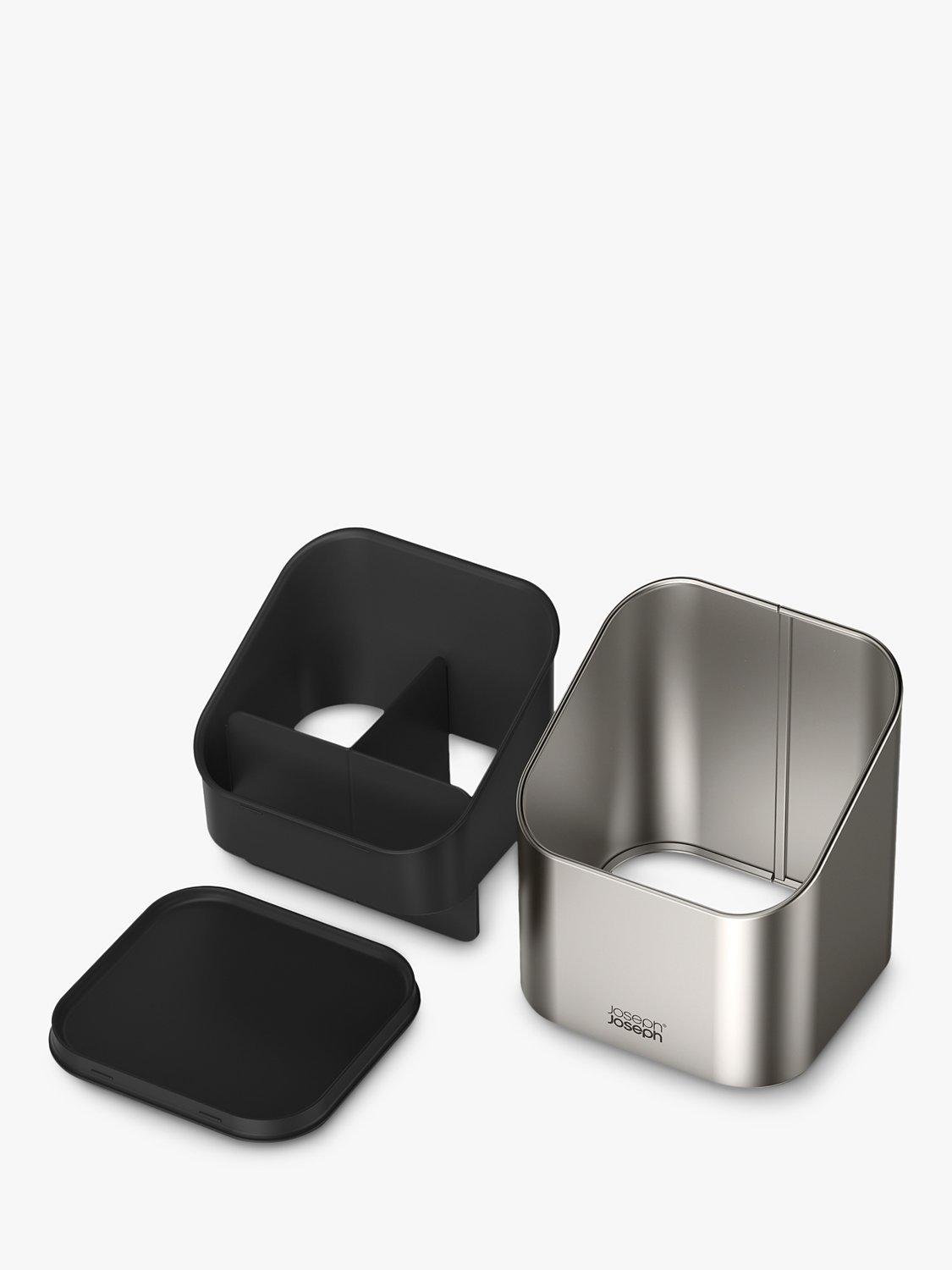 Joseph Joseph stainless steel surface utensil pot with dividers, UK version