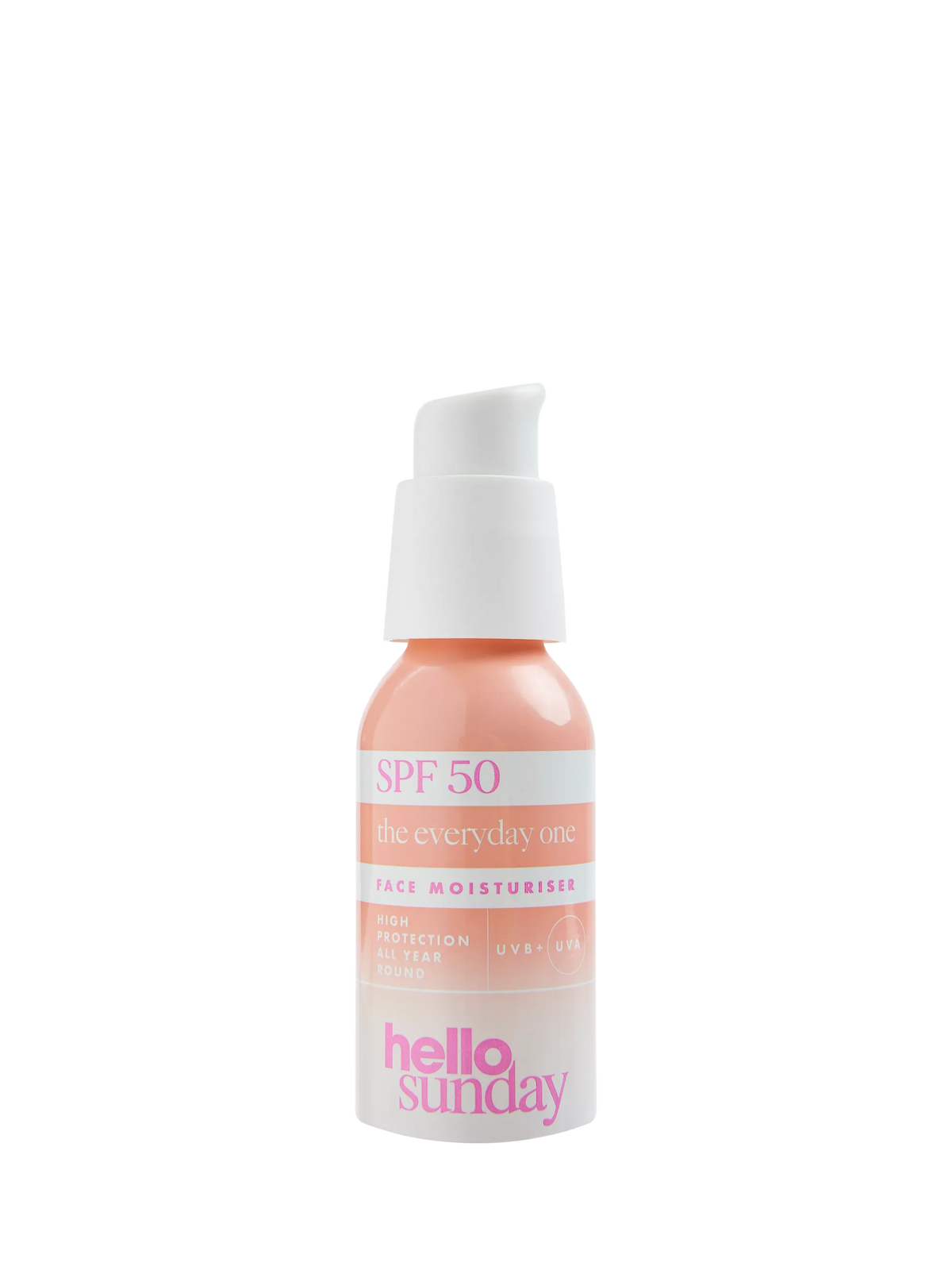 Hello Sunday SPF 50 facial moisturiser 50ml, UK version