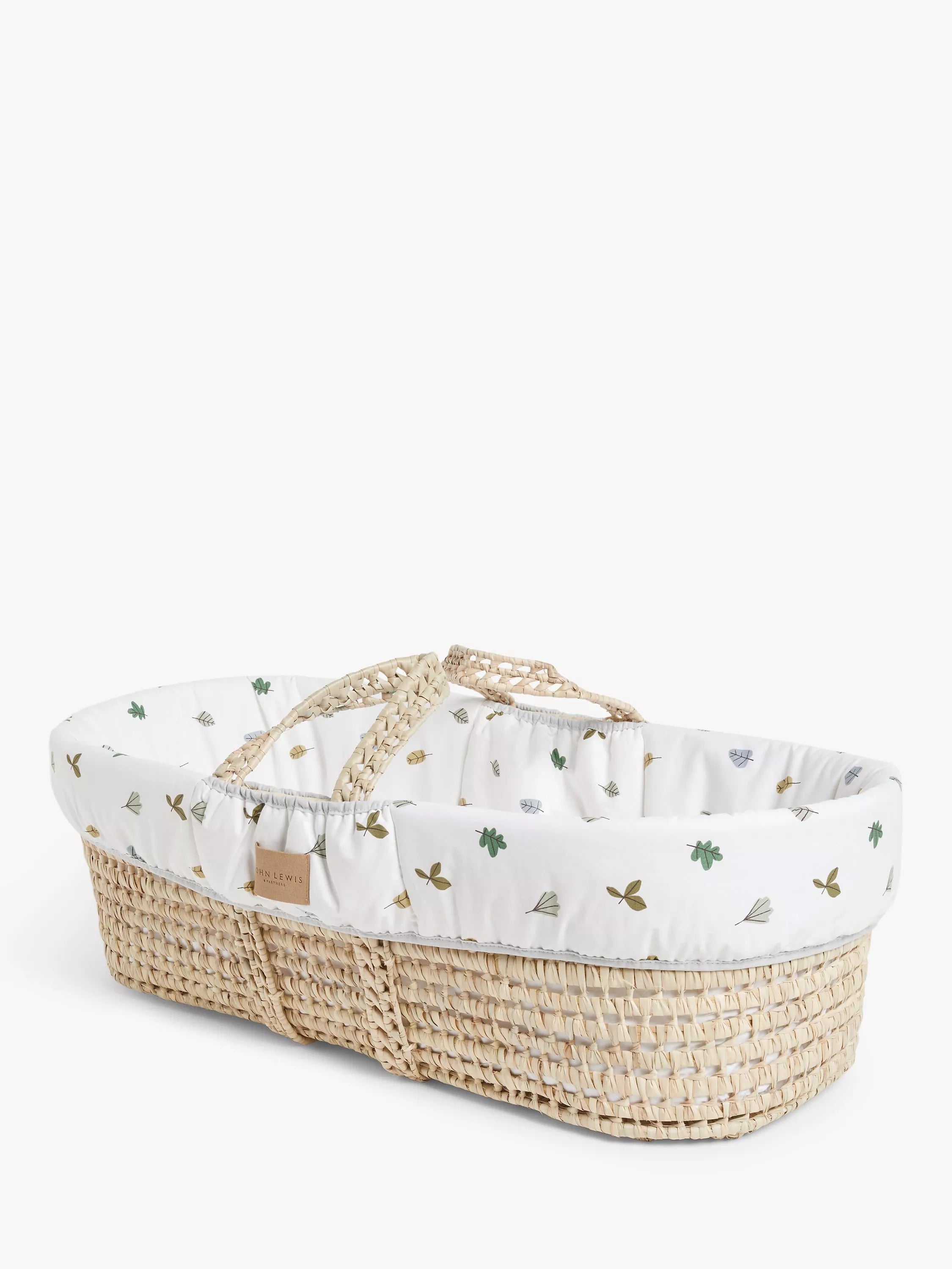 John Lewis Woodland Leaves Moses Basket - McGrocer