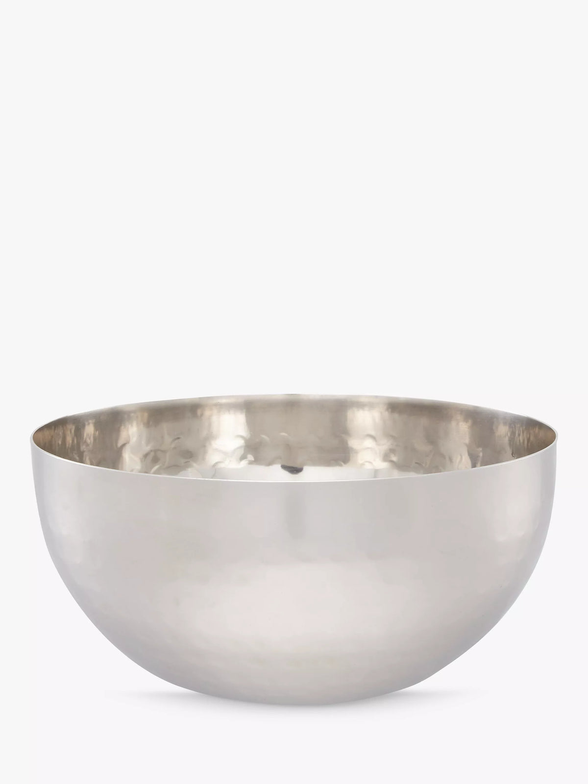 John Lewis Hammered Stainless Steel Serving Bowl 12cm Silver, UK version