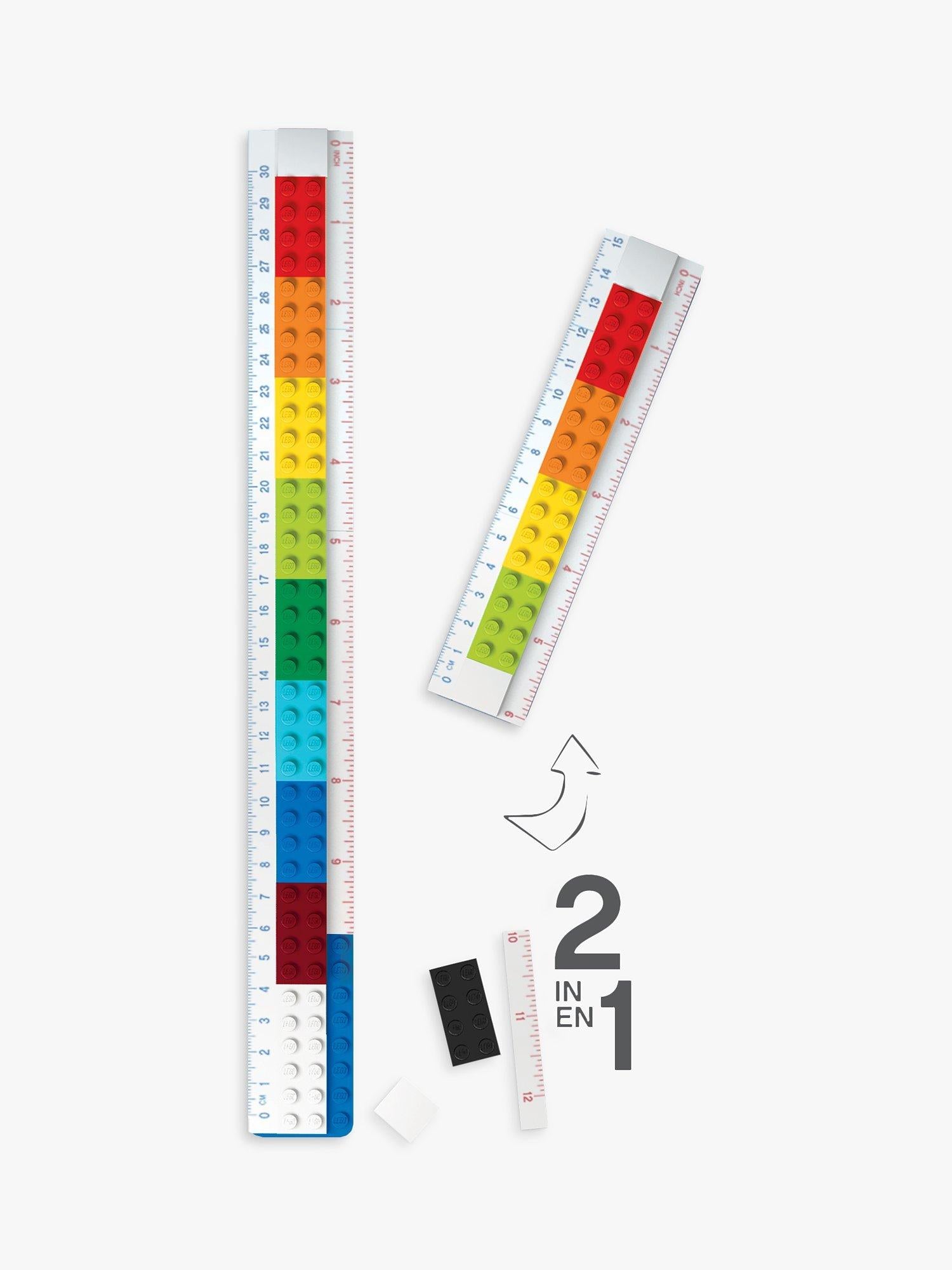 Lego Buildable Ruler Multi 30cm length, UK version