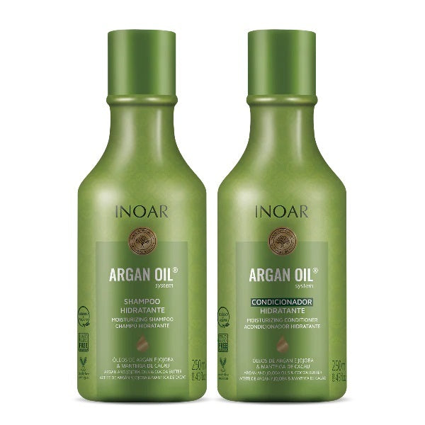 Inoar Argan Oil Shampoo and Conditioner Kit, UK version