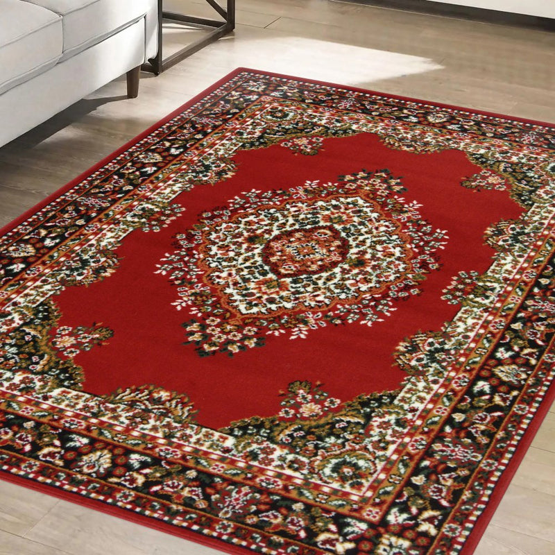 Argos Home Traditional Red Cut Pile Rug 120x160cm - British product