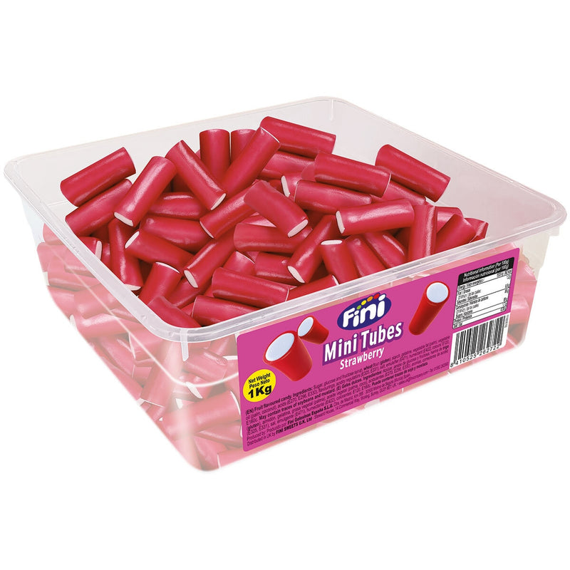Fini Strawberry Mini Tubes chewy sweets 1kg - British product