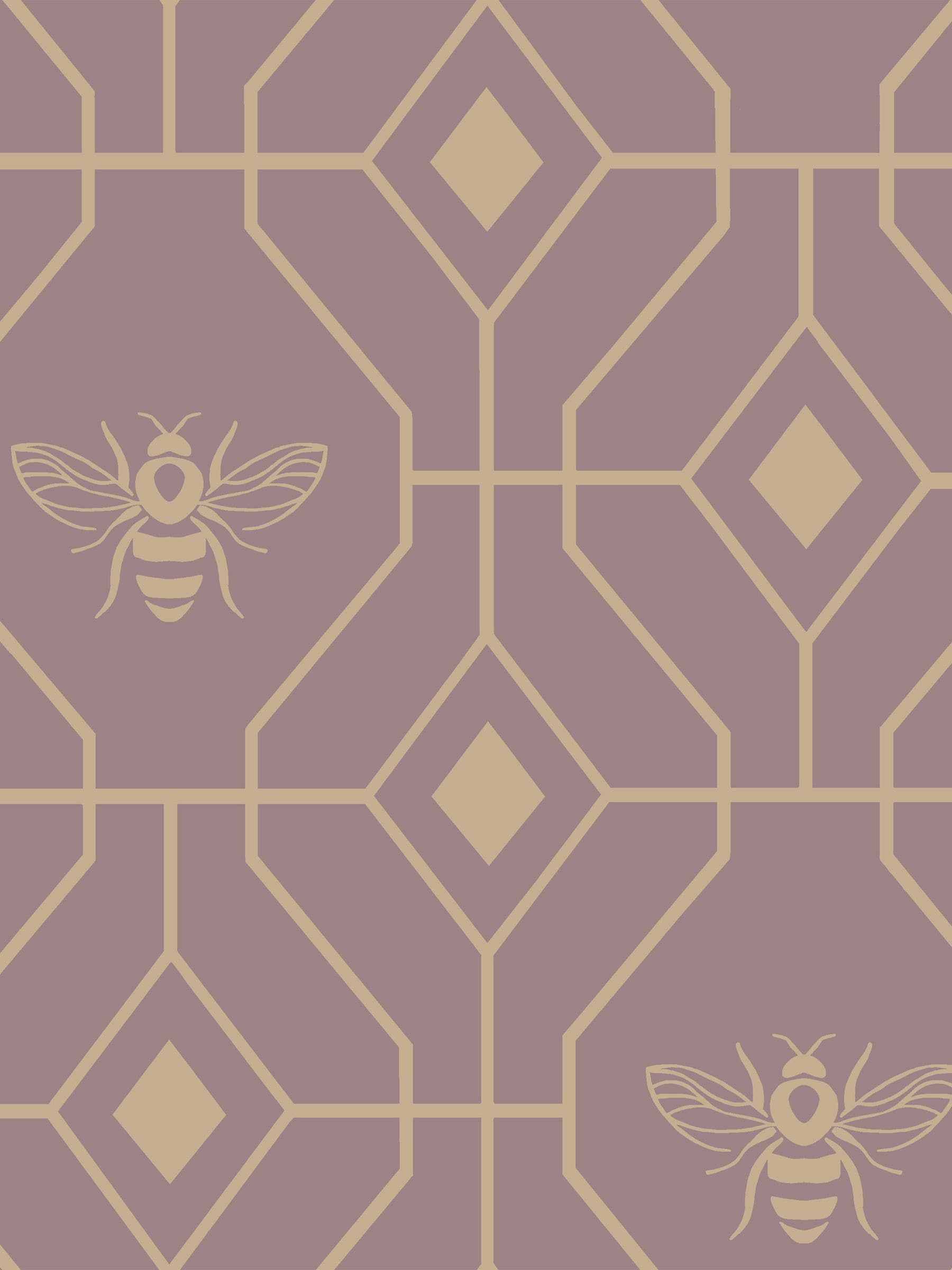 Furn Blush Pink Bee Deco reversible duvet cover set - British product
