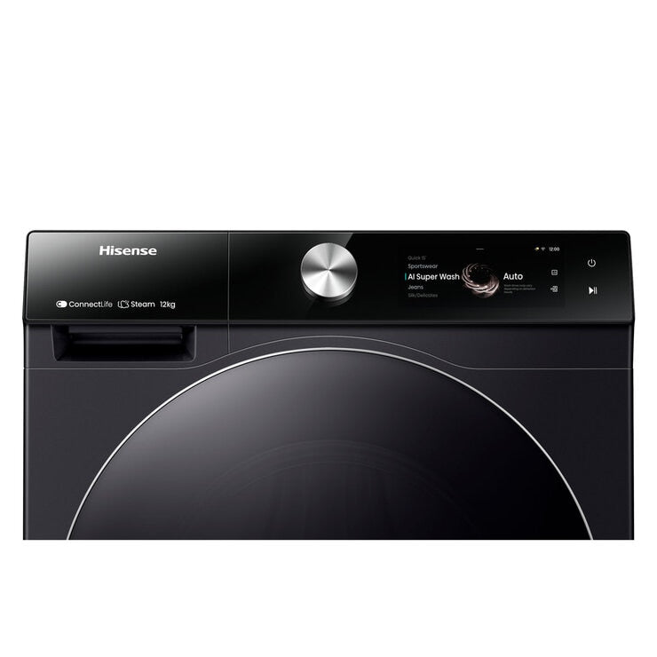 Hisense WF7S1247BB Washing Machine Black 12kg, UK version