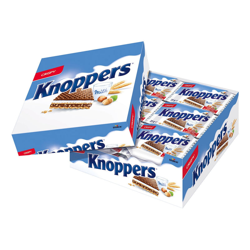 Storck Knoppers biscuit bars 24 x 25g (British brand)