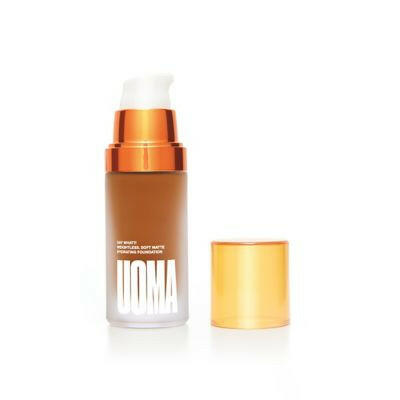 UOMA Beauty Say What?! Weightless Soft Matte Hydrating Foundation 30ml GOODS Boots Brown Sugar T1C  