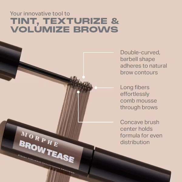 Morphe Brow Tease Volumizing Mousse Latte (British brand)