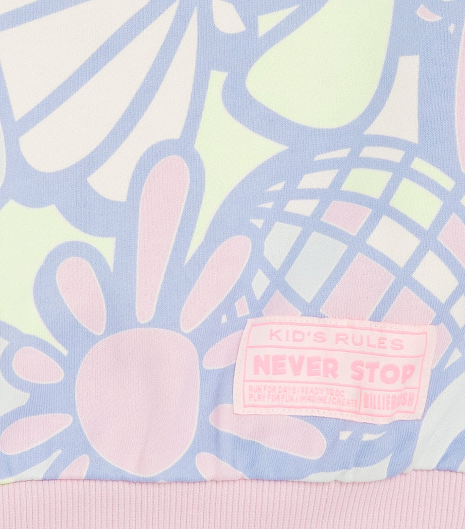 Billieblush cotton floral print children's sweatshirt 2-12 years - British product