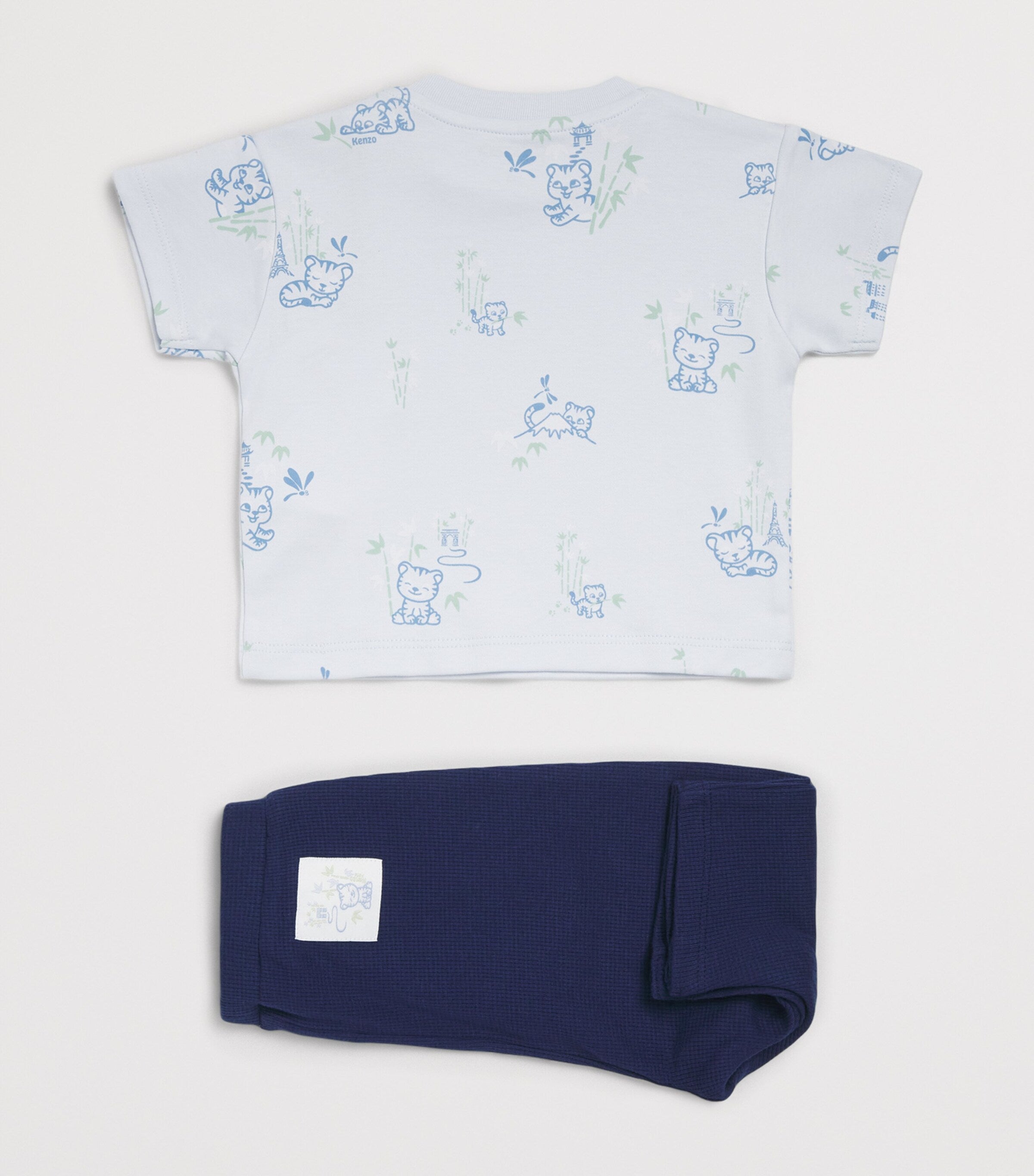 Kenzo kids cotton printed T-shirt and trousers set 3-24 months, UK version