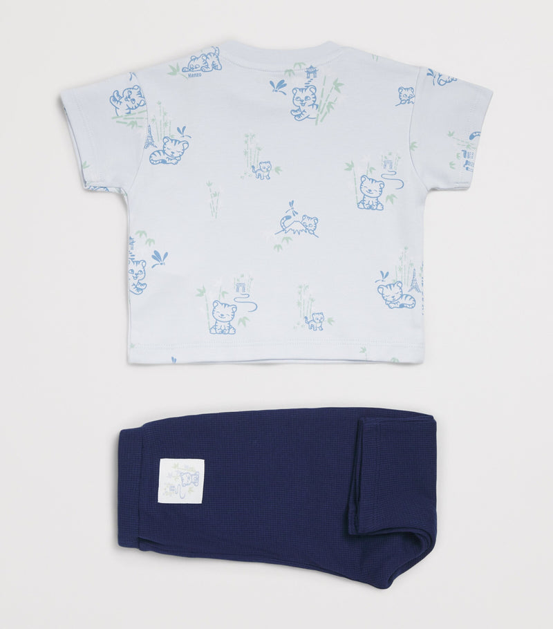 Kenzo kids cotton printed T-shirt and trousers set 3-24 months, UK version