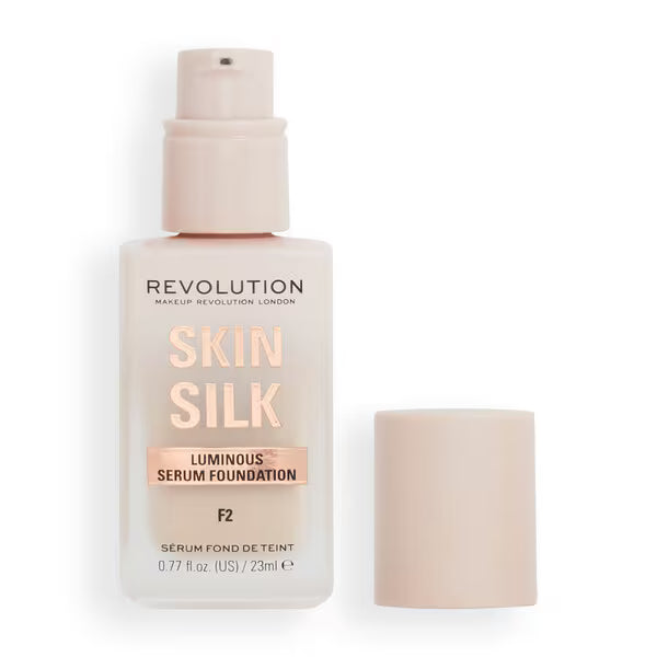 Revolution Skin Silk Serum Foundation F2, imported from the UK