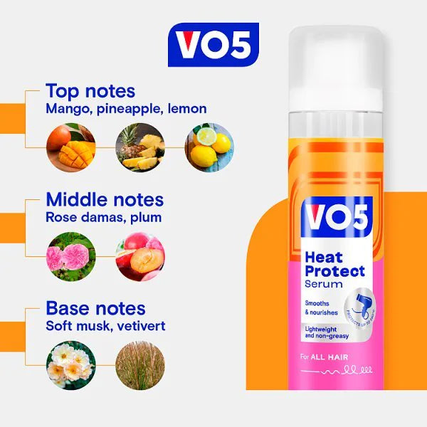 VO5 Heat Protect Hair Serum 50ml (Trusted British brand)