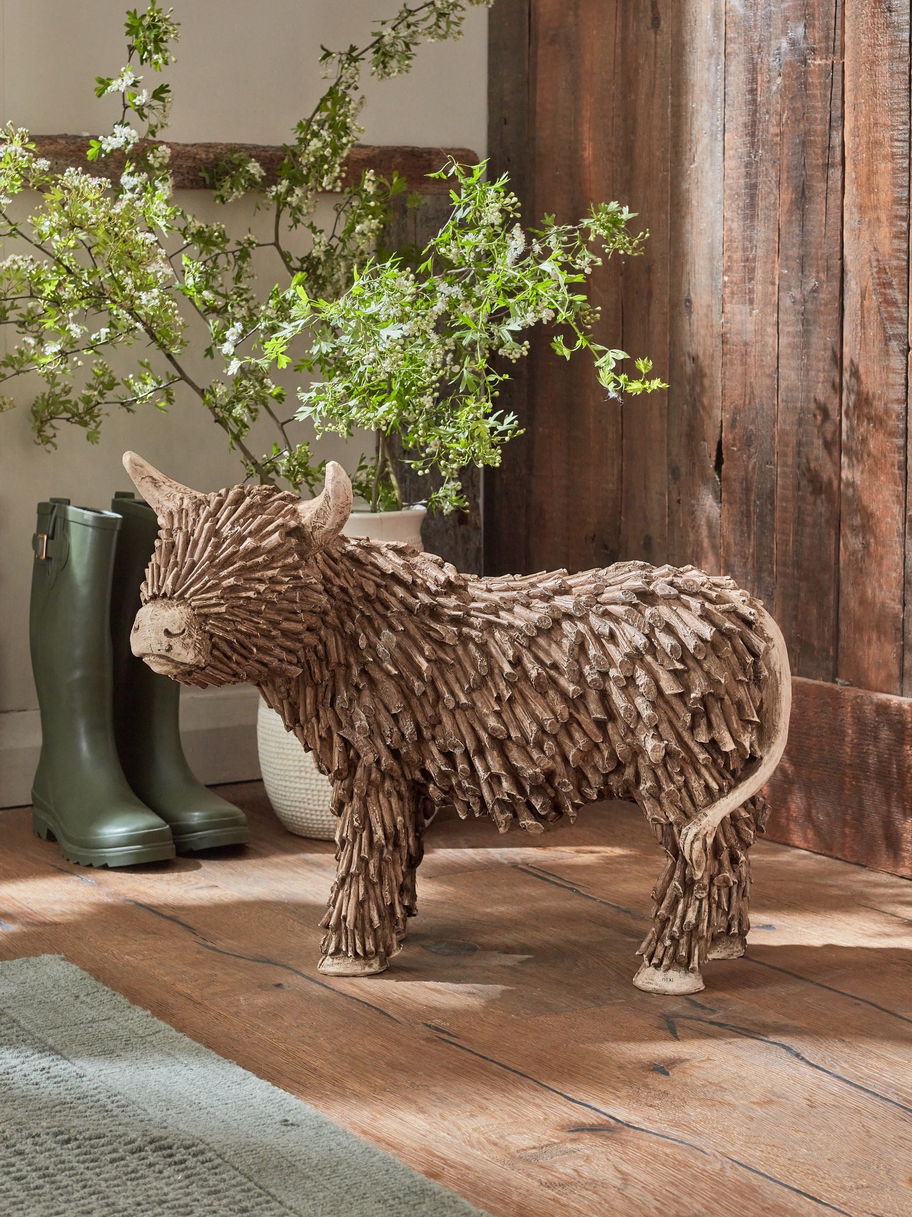 Brown Hamish the Highland extra large cow ornament - British product