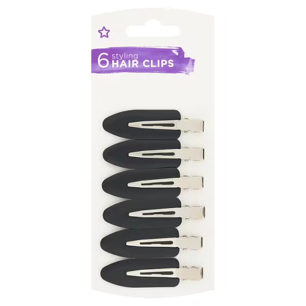Superdrug no crease styling clips 6pk (British brand)