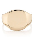 Beaverbrooks Gold 9ct Gold Cushion Signet Ring 12mm - British product