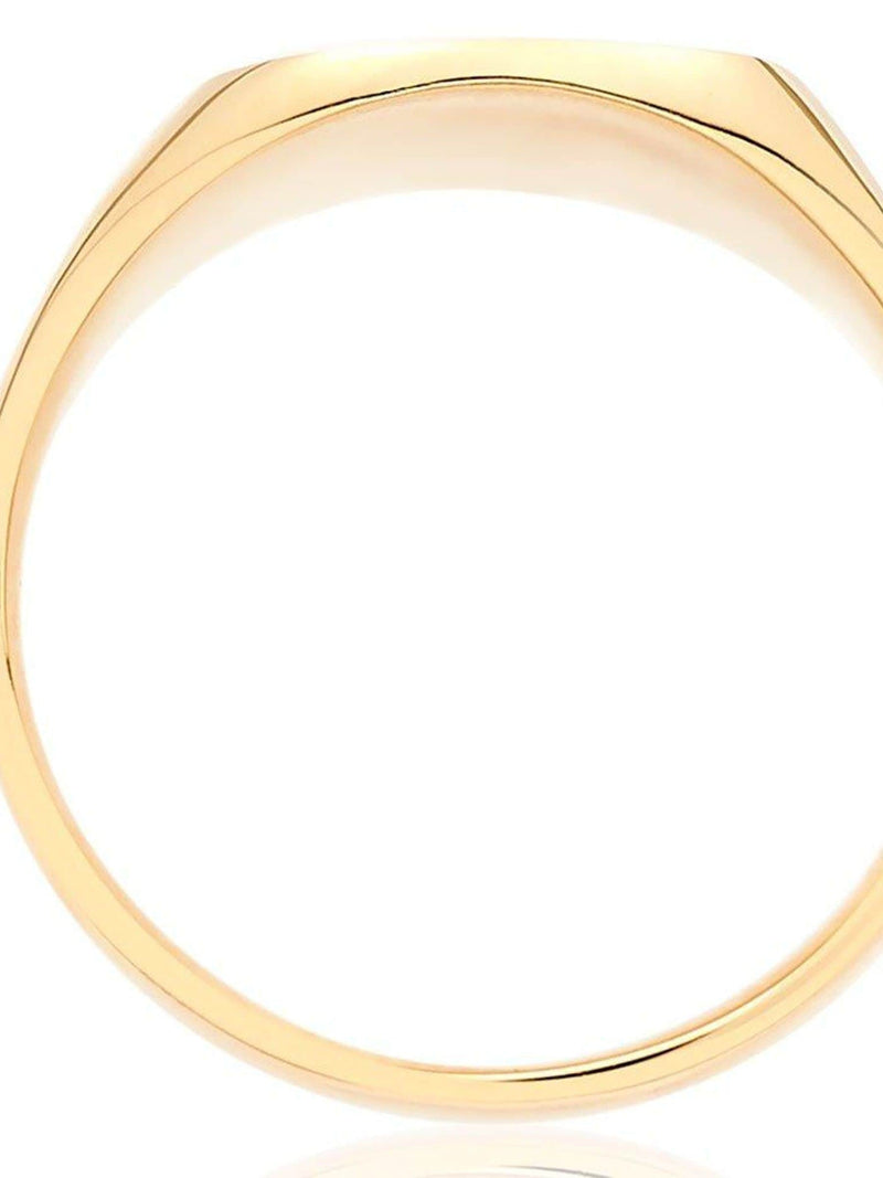 Beaverbrooks Gold 9ct Gold Cushion Signet Ring 12mm - British product