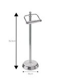 Showerdrape White Opera Freestanding Toilet Roll Holder