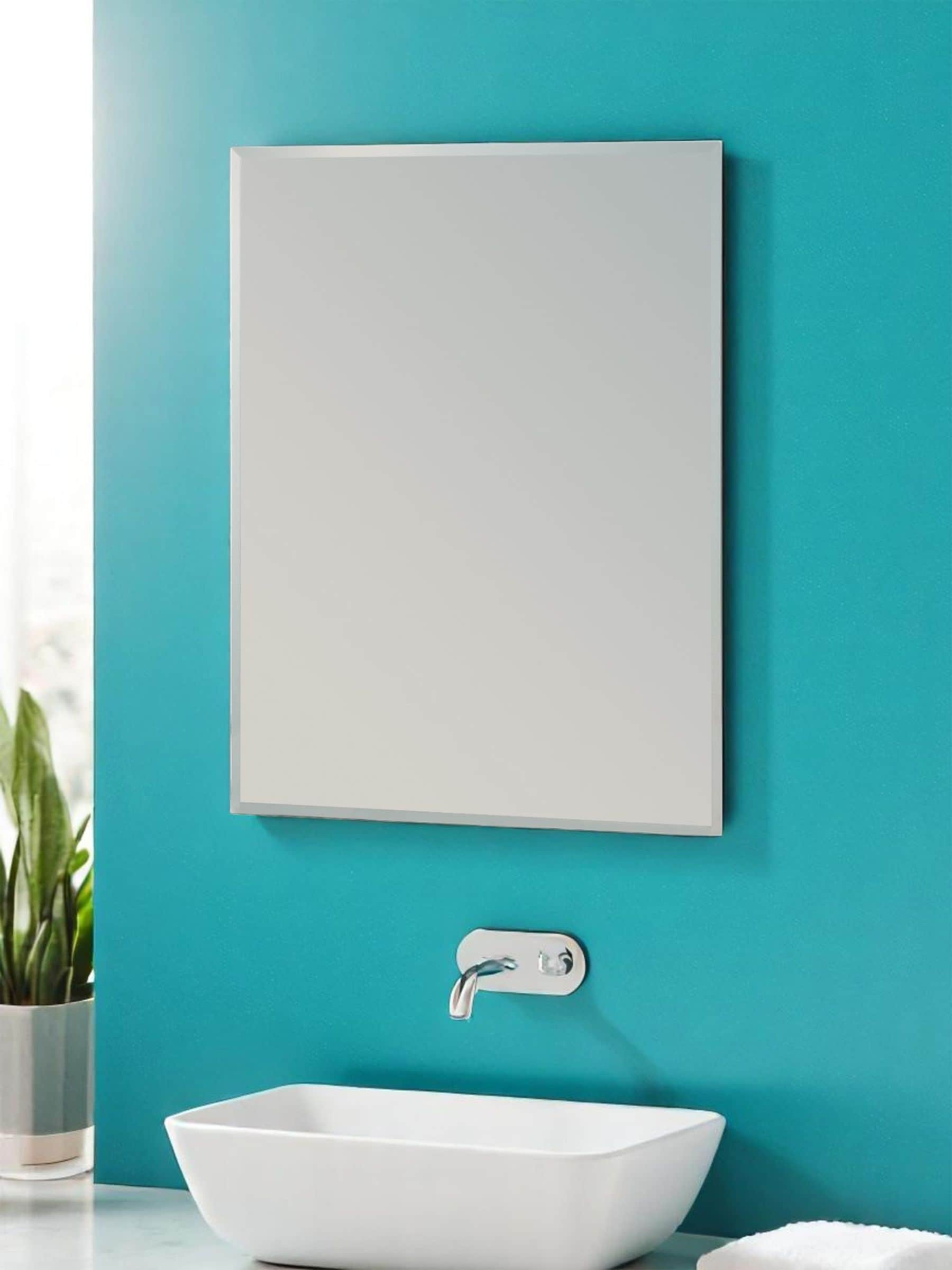 Showerdrape Fairmont large rectangular bathroom mirror 70cm x 50cm (British brand)