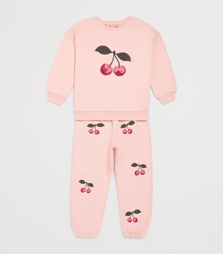 KONGES SLOJD children's sweatshirt with cherry embroidery, UK version