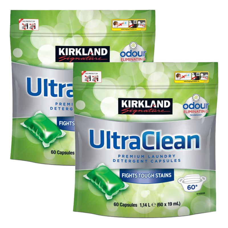 Kirkland Signature Biological Laundry Capsules 2 x 60 Pack, UK version