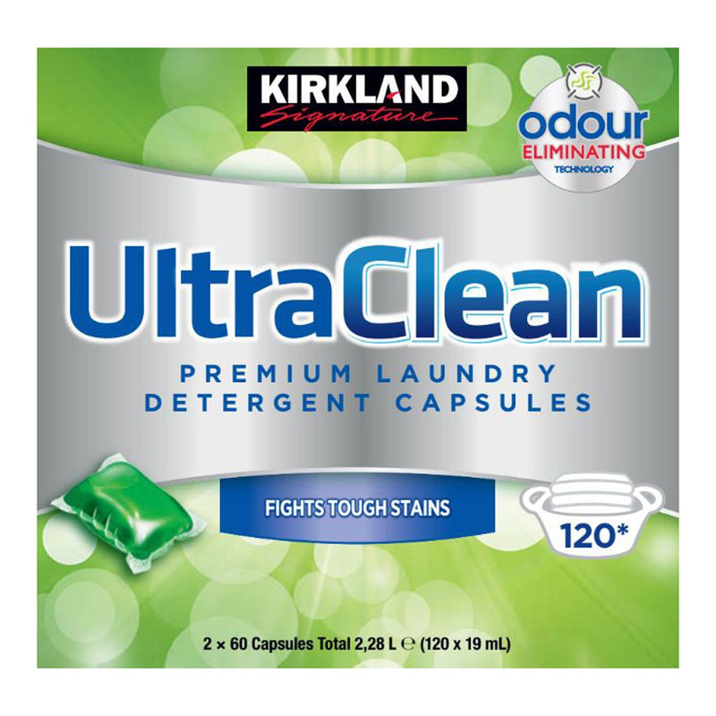 Kirkland Signature Biological Laundry Capsules 2 x 60 Pack, UK version