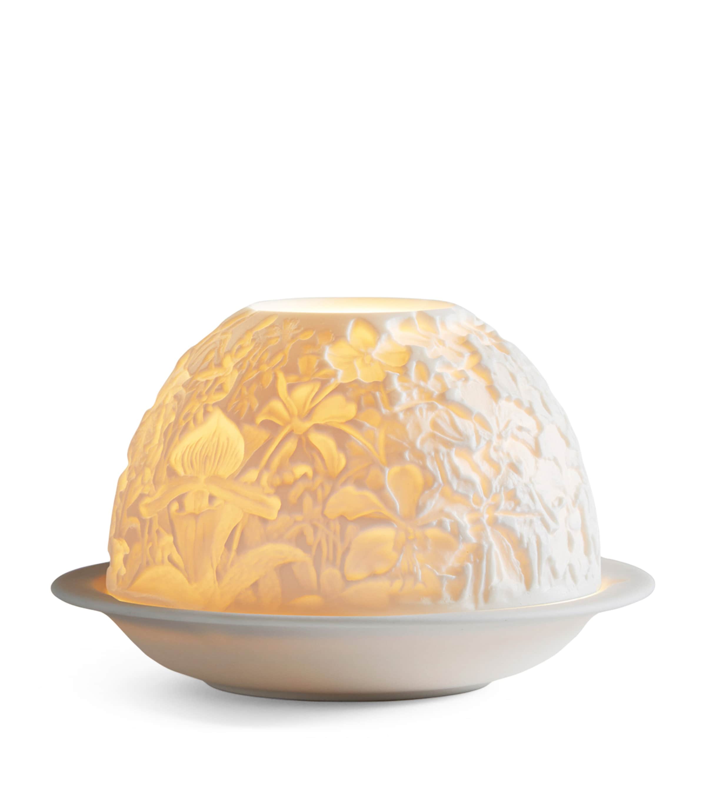 Bernardaud Orchids LED Votivelight Lithophane - British product