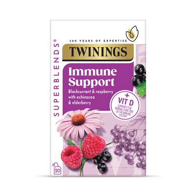 Twinings Superblends Immune Support Vitamin D Fruit Herbal Tea 20 Bags