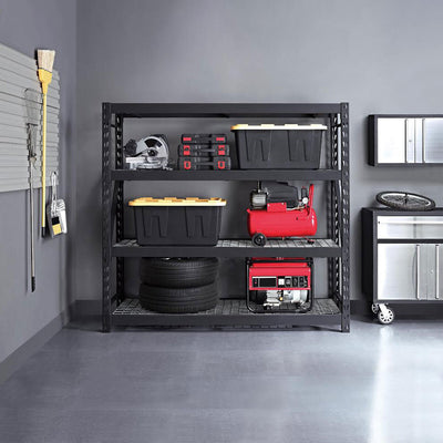 Gorilla 4 Tier Industrial Storage Rack 183x196x61cm