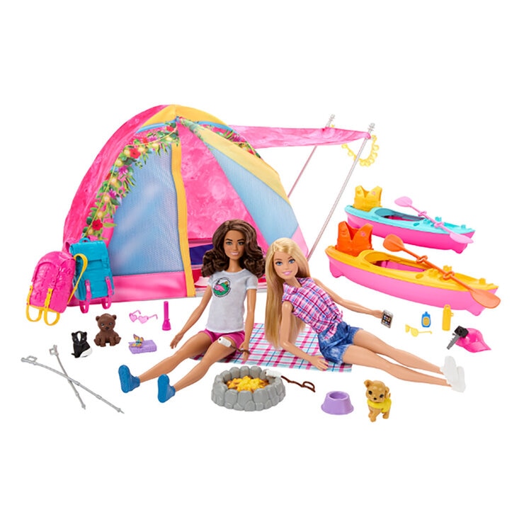 Barbie camping playset 3+ years 25+ pieces - British product