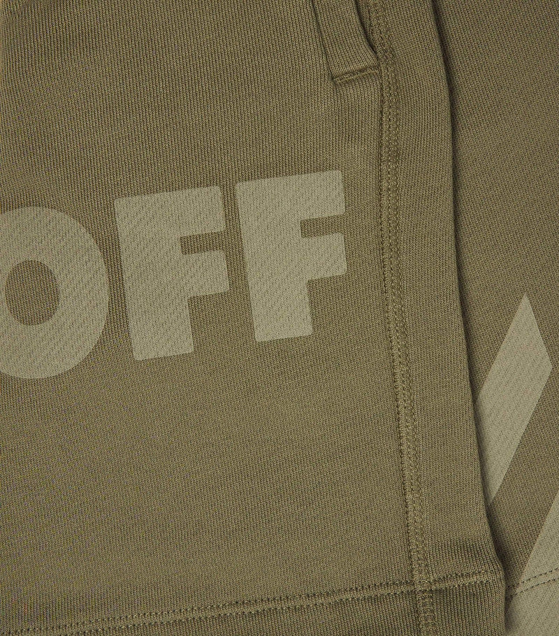 Off-White Kids Jersey Logo sweatshorts 4-12+ years, imported from the UK