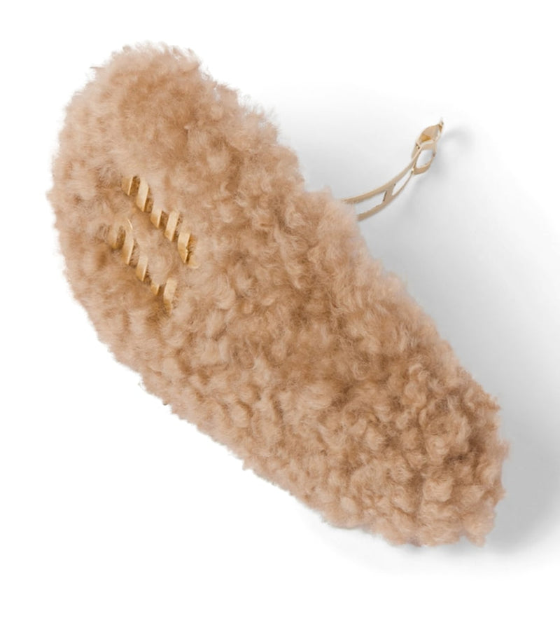 Miu Miu Shearling Logo Hair Clip
