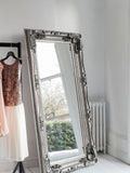 Gallery Home Silver Oxford Leaner Mirror