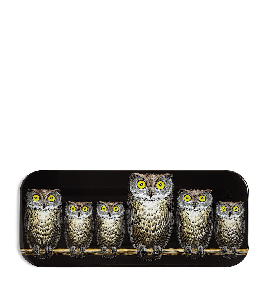 Fornasetti Civette tray 60cm - British product