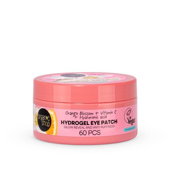 Organic Shop Orange Blossom Eye Patches 60pcs, imported from the UK