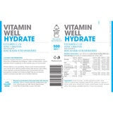 Boisson hydratante Vitamin Well Hydrate saveur Rhubarbe & Fraise 12 x 500ml