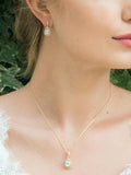 Ivory & Co Gold Belmont Crystal Teardrop Earrings 2cm, UK version