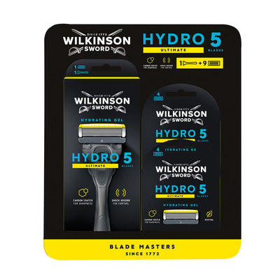 Manual Razor with 5 Blades and Gel Pools - 9 Blades and Handle