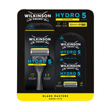 Wilkinson Sword Hydro 5 Ultimate manual razor with 9 blades and handle (British brand)