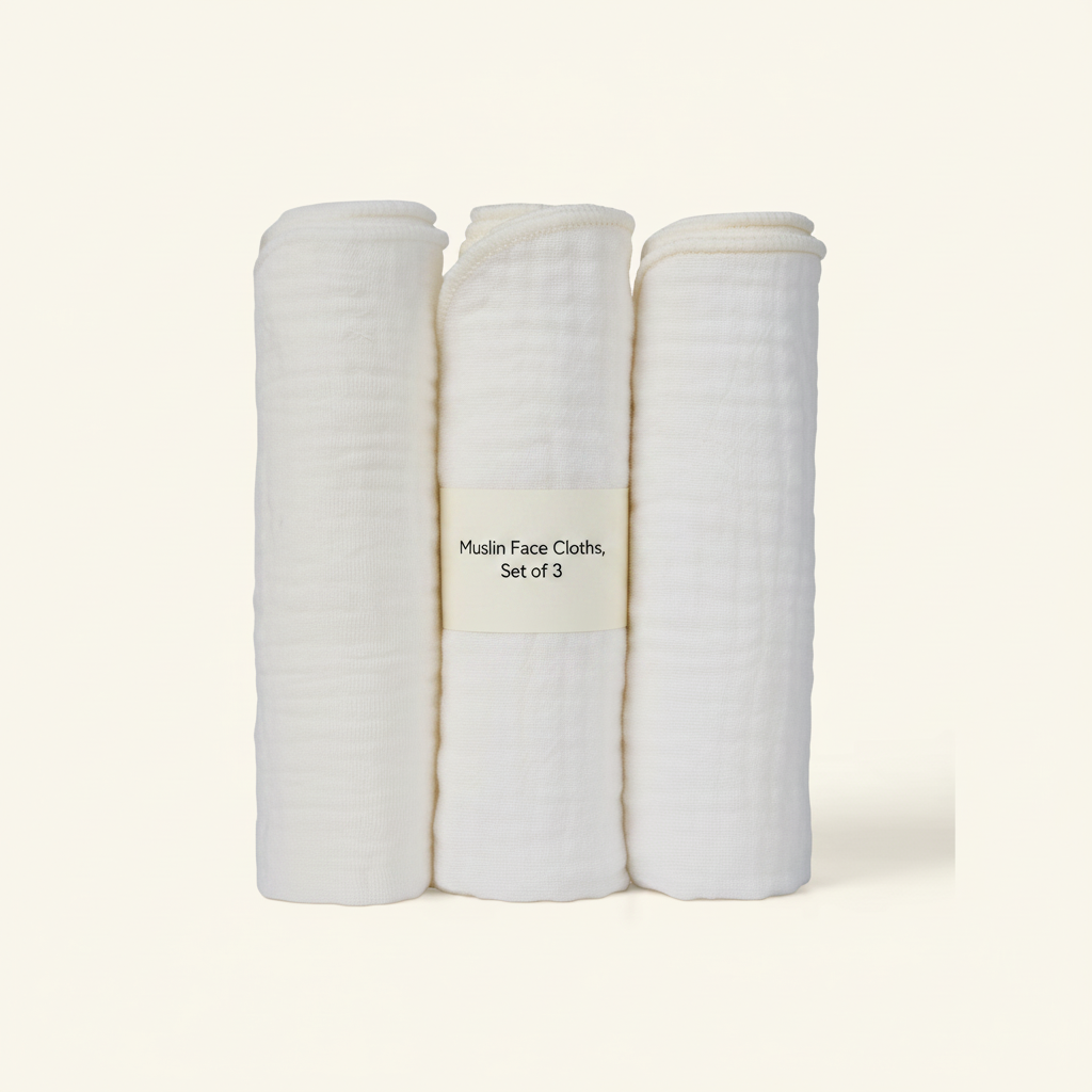 Botanics Organic Cotton Muslin Cloths 3 Pack - British product